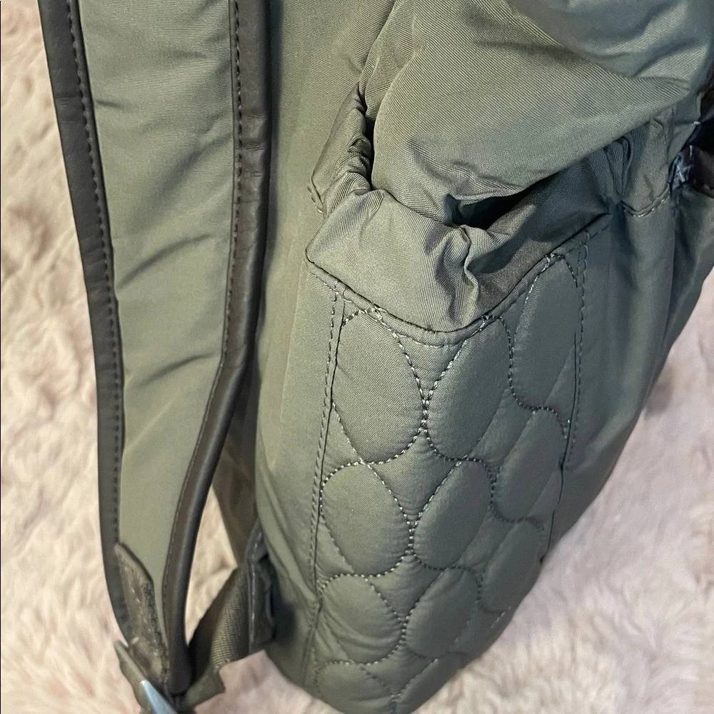 Lug Canter collection Quilted Derby-walnut color dawstring Backpack NWT